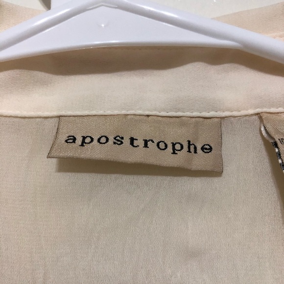 Apostrophe NWT women’s sheer crinkle  top Size S - Picture 3 of 15